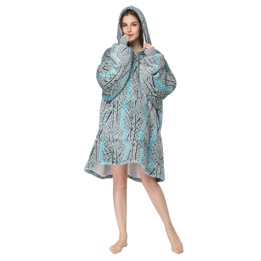 RONGTAI Snake Oversized Wearable Blankets with Pockets Blanket Hoodie