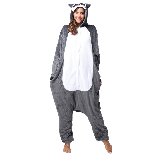 RONGTAI Lemur Adult Animal Onesie Pajamas