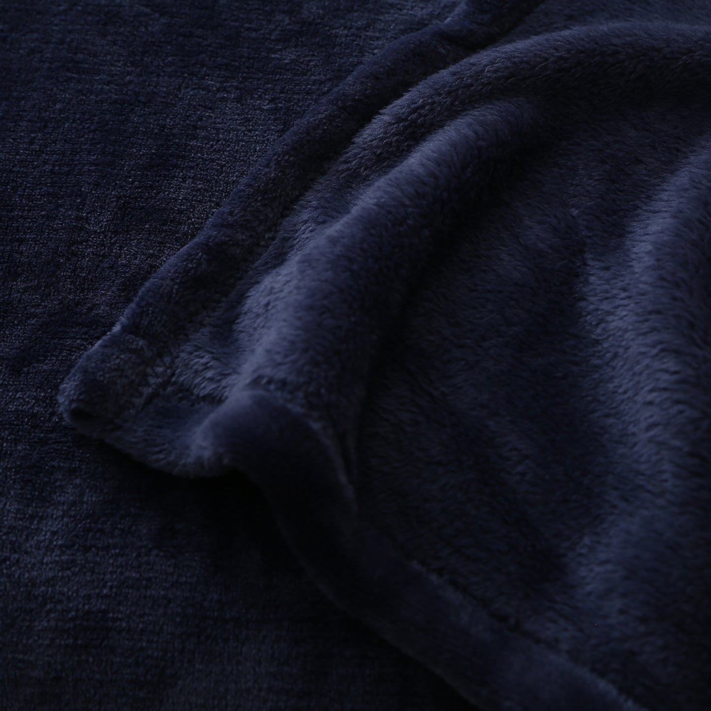 RONGTAI Navy Fleece Throw Blanket for Sofa Bed