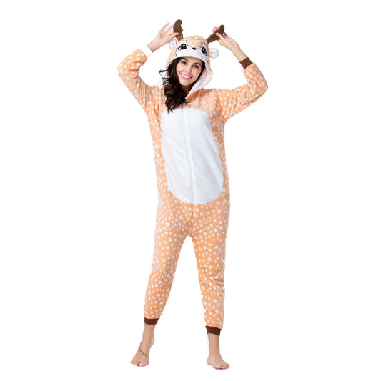 RONGTAI Deer  Adult Animal Onesie Pajamas