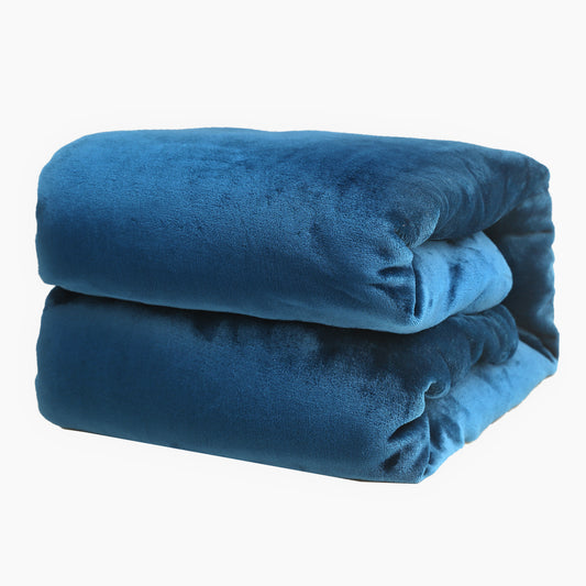 RONGTAI Malachite Green Fleece Throw Blanket for Sofa Bed